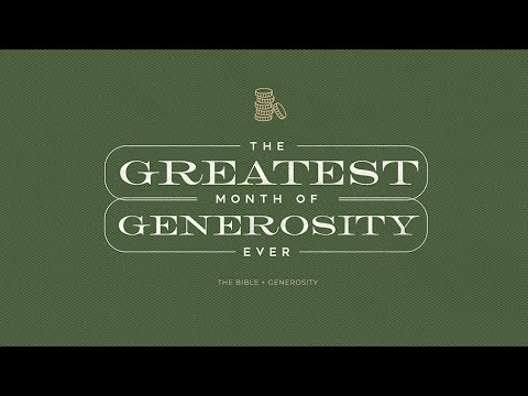 Message Playback | The Greatest Month of Generosity Week 4 | Guest Speaker David Blobaum